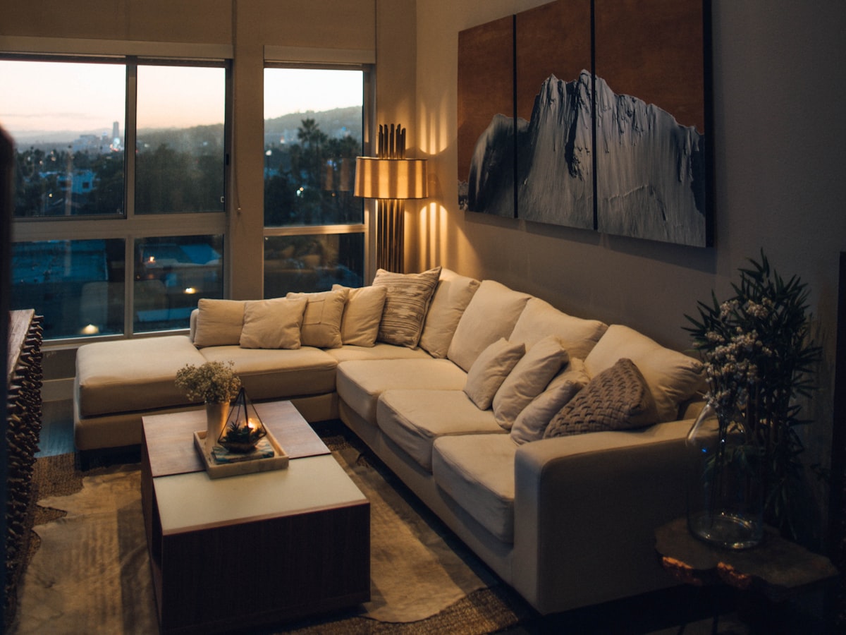 A bright, comfortable modern living room